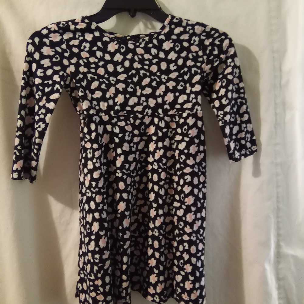 Blueberi boulevard black and pink girls dress